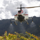 drone spraying crops on a farm
